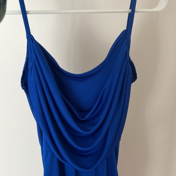 Blue draped vintage dress - Picture 5 of 5